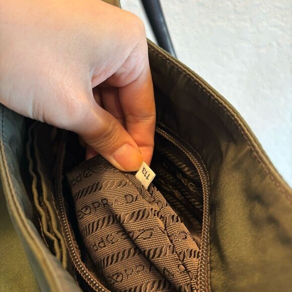 Prada Milano Shoulder Handbag Nylon Rolled Handles - Picture 5 of 13